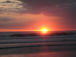 Sunset on Playa Jaco, Costa Rica 
